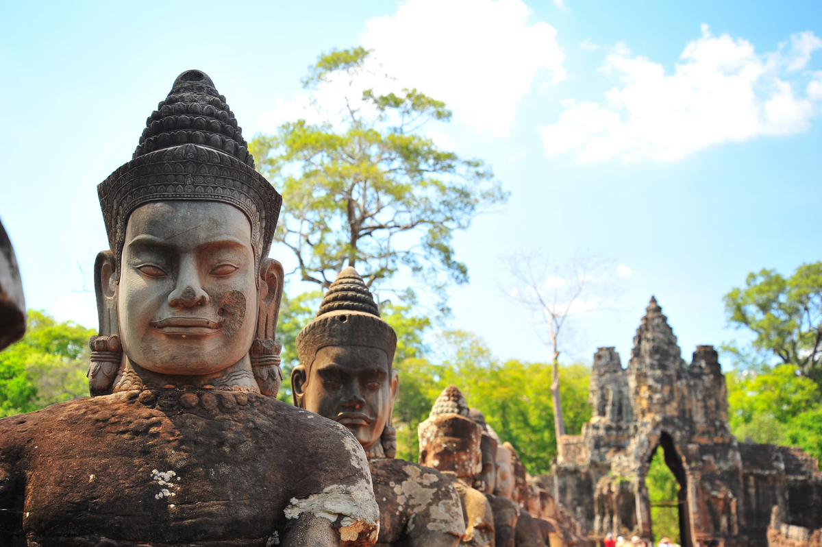 Stone Gate Of Angkor Thom