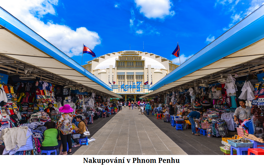 Nakupování v Phnom Penhu