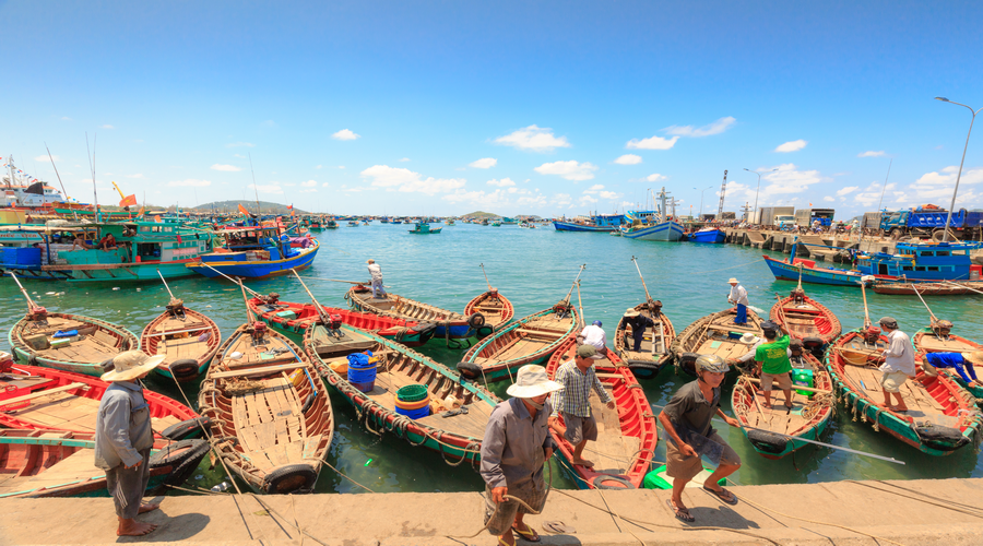 Rybářská vesnice Ham Ninh