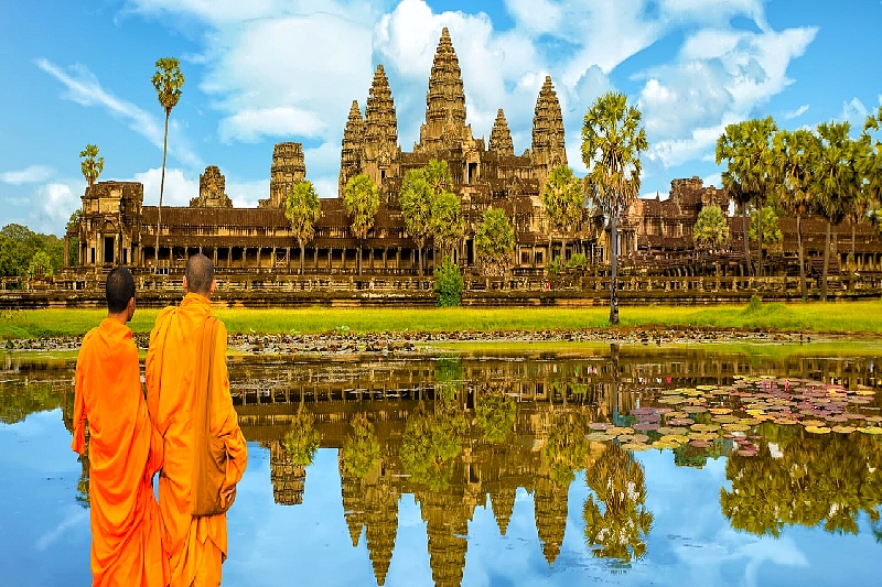 SUPER LEVNÁ KAMBODŽA - Angkor Wat a relax na pláži